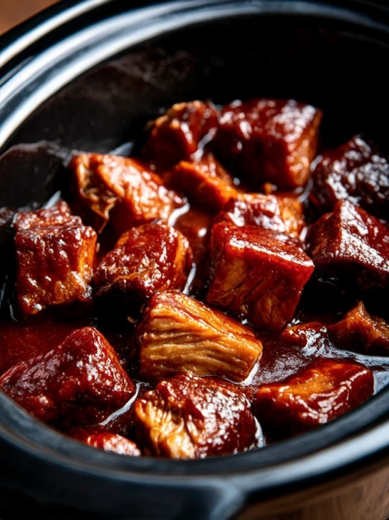 Slow Cooker 4-Ingredient Holiday BBQ Pork
