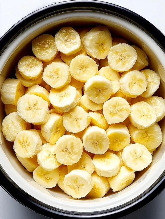 Slow Cooker 5-Ingredient Banana Foster Pudding