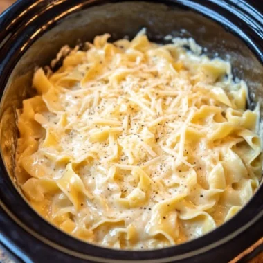 Slow Cooker Amish 3ingredient Buttery Noodle Bake