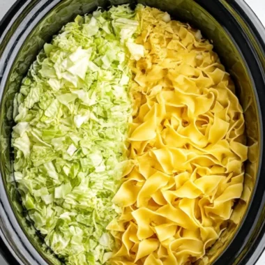 Slow Cooker Cabbage Noodles