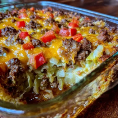 Southern Style Cabbage Beef Bake