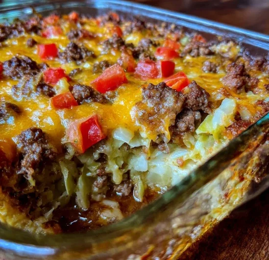 Southern Style Cabbage Beef Bake