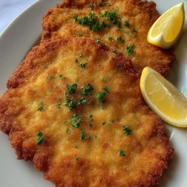 Warm Sundaystyle Pork Schnitzel