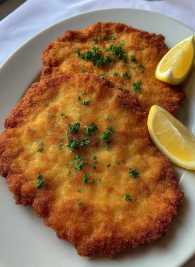 Warm Sundaystyle Pork Schnitzel