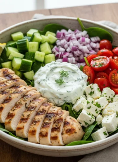 Greek Chicken Bowls