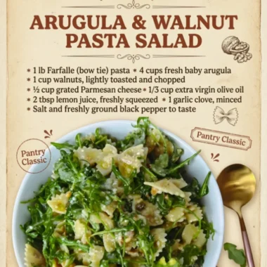Lemon Arugula Pasta Salad