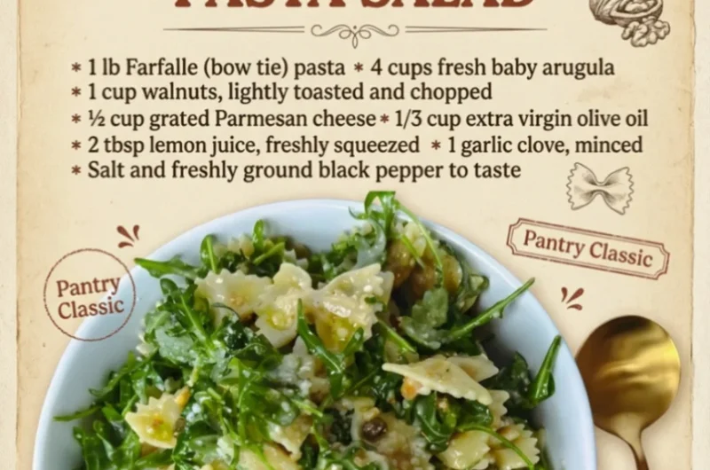 Lemon Arugula Pasta Salad
