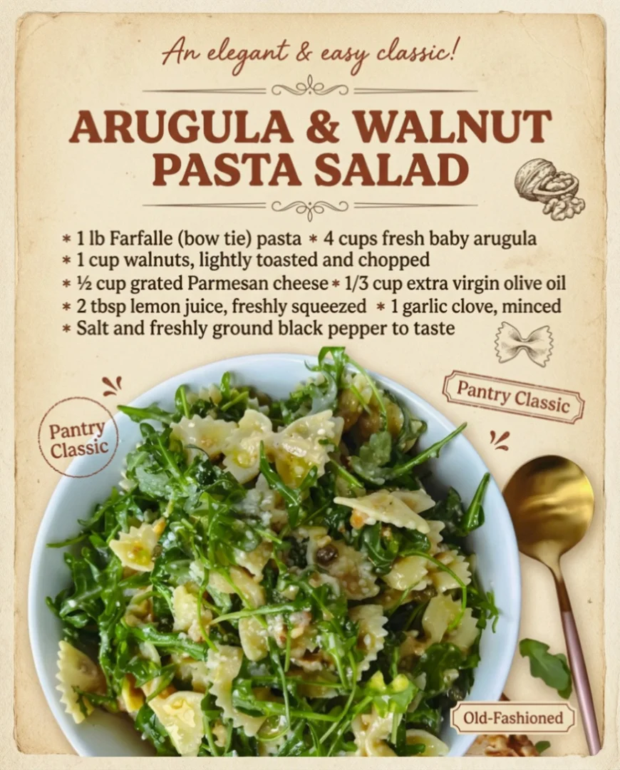 Lemon Arugula Pasta Salad